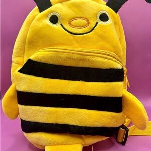 Yellow Bee Plush Doggy Backpack